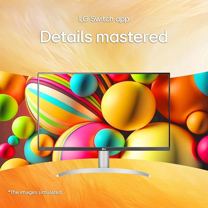 LG 27 inch Ultrafine 4K UHD (3840 x 2160) IPS Computer Monitor VESA DisplayHDR™ 400 5ms Dynamic Action Sync Reader Mode Flicker Safe HDMI DisplayPort Tilt/Height/Pivot Adjustable White