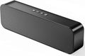 Computer Speakers for Desktop PCRechargeable Bluetooth SpeakerSmall Computer Soundbar with Stereo &amp Bass3.5mm Aux-inTF PortLoud Volume for Web ConferencesTeacherMusic (Black)