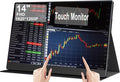 14 Portable Touchscreen Travel Monitor 1920 * 1200P IPS/HDR Laptop Screen Extender for Gaming and Computer Display Compatible with Laptop PC Phone PS4/PS5 Switch