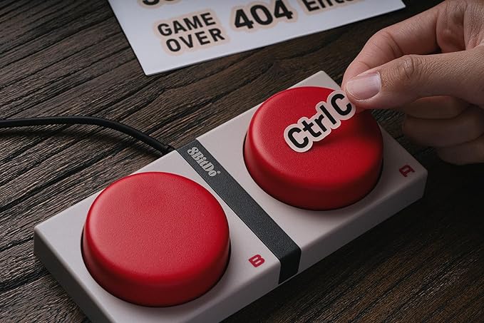 8Bitdo Retro Mechanical Keyboard Bluetooth/2.4G/USB-C Hot Swappable Gaming Keyboard with 87 Keys Dual Super Programmable Buttons for Windows and Android - N Edition