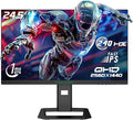 TITAN ARMY 24.5 Inch 240Hz 1440p Gaming Monitor QHD 2560 x 1440p Fast IPS Panel 1ms GTG Response Time Adaptive Sync 126% sRGB HDR 500 Low Blue Light VESA 100x100 P2510S Plus