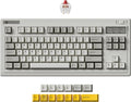 Keychron R3 Retro Wireless Mechanical Keyboard 80% TKL Hot Swappable RGB Linear Super Red Switch QMK Tri-Mode(2.4 GHz/Bluetooth/Wired) Compatible with Mac PC Linux