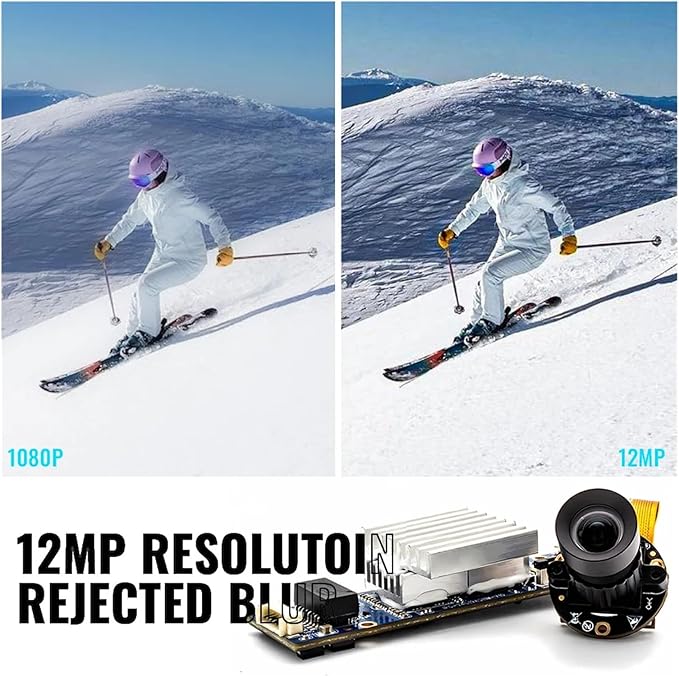4K 12MP 30FPS IP Camera Board Module IMX557 Webcam 3mm M12 Mount Lens for Mini Industrial Camera
