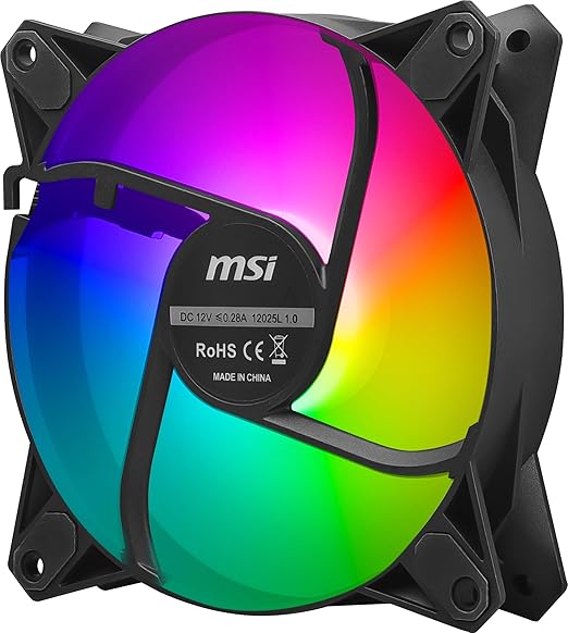 MSI MPG F120 ARGB-3B - 1200 RPM 120mm Anit-Vibration ARGB Fans