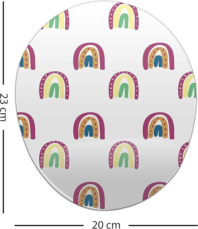 Ergonomic Mouse Pad with Wrist Rest Digital Printed Mouse Mat for Tendon Sheath Problems Non-Slip Base for Office and Home Size: 20 x 23 cm