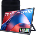 18.5 Inch Large Portable Monitor for Laptop 120Hz 1080P FHD IPS Portable Travel Second Screen Display for/Phone/Xbox PS4/5 100% sRGB Dual Speakers VESA &amp Storage Bag