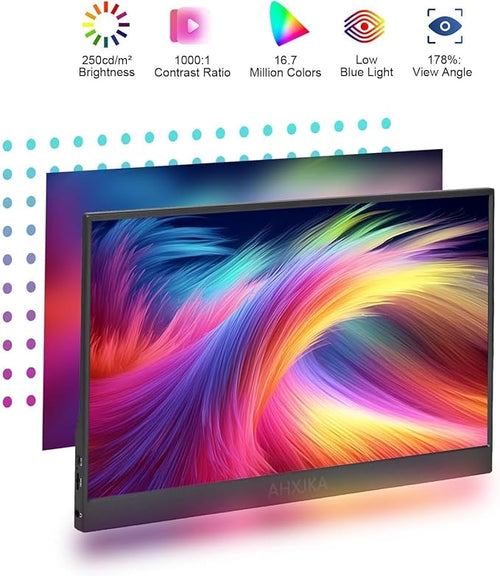 14 Portable Touchscreen Travel Monitor 1920 * 1200P IPS/HDR Laptop Screen Extender for Gaming and Computer Display Compatible with Laptop PC Phone PS4/PS5 Switch