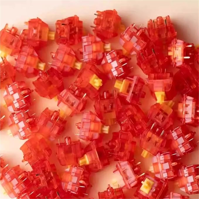 Y2 Linear Mechanical Keyboard Switches Hot Swap Pre-Lubricated Custom 32g/40g/48g/53g Actuation HiFi Sound Keyboard Accessories(40g Trigger110PCS)