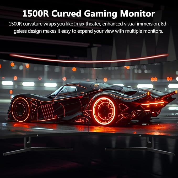 Z-Edge 32 inch Curved Gaming Monitor FHD 1080P 240Hz Curved Monitor1500R Computer Monitor MPRT 1ms Monitor FreeSync Low Blue Light UG32P 1X DP and 2X HDMI