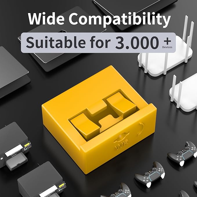 50PCS USB-A Port Blockers with 3 Keys-Removable Type-A Data Protection - Dust &amp Moisture Resistant Shield for Laptops PCs Gaming Devices &amp Tamper Protection (Yellow)