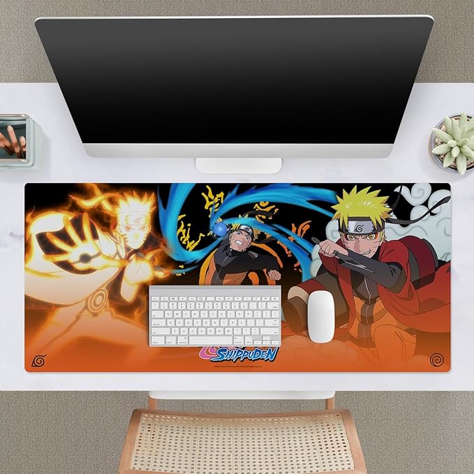 Head Case Designs Officially Licensed Naruto Shippuden Naruto Transformation Graphic Art 37.4 x 15.75 x 0.16 inches (900 x 400 mm) - XL Gaming Office Desk PC Keyboard Mouse Mat Pad