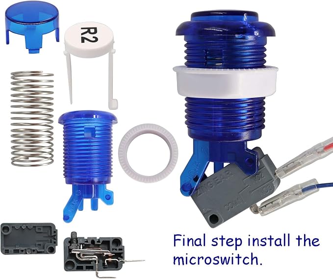 Arcade Game Controller DIY Kit Buttons with Logo Coin X Y Start Select 8 Way Joystick USB Encoder for PC MAME Raspberry Pi