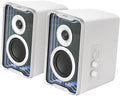 Edifier QR30 2.0 Desktop Active Speaker Compact Bluetooth V5.4 Computer Speakers Wireless Bookshelf Speaker 30W (RMS) 3.5mm AUX &amp USB-A Wired Input Dynamic Light Effects App Control White