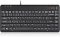 Perixx PERIBOARD-505H Wired Mini Keyboard with Built-in Trackball 0.55 Inch Trackball and 2 USB Hubs Black US English Layout