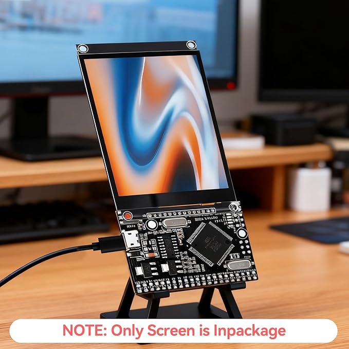 2PCS LCD Display 4.0 Inch 320x480 TN Capacitive Touch Screen Esp32 Display Module SPI Serial ST7796S Driver for Ar duino R3/Mega2560 (Black)