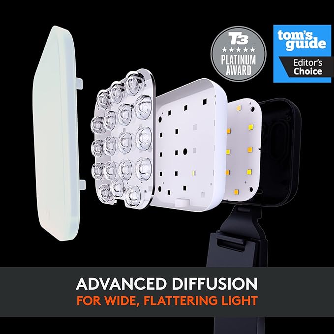 Logitech C925-E Webcam + Litra Glow Premium LED Streaming Light Bundle