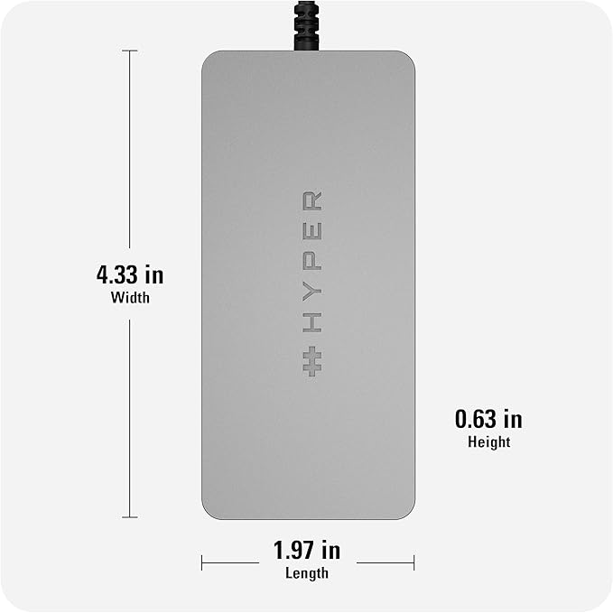 HyperDrive 5 Port USB C Hub - 86W Power Delivery 4K HDMI Ethernet 5Gbps USB-A USB Hub for Laptop Chromebooks and USB-C Compatible Devices