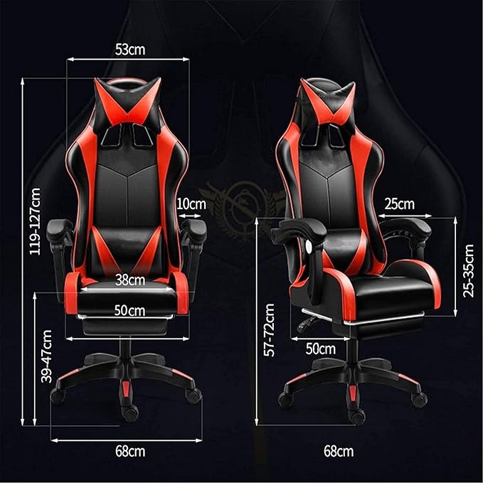 Office Chair Office Chair Home Computer Chair Gaming Chair Gaming Chair Reclining Internet Cafe Back Chair PC Computer Swivel Chair Chair (Color : White Size : One Size) Needed