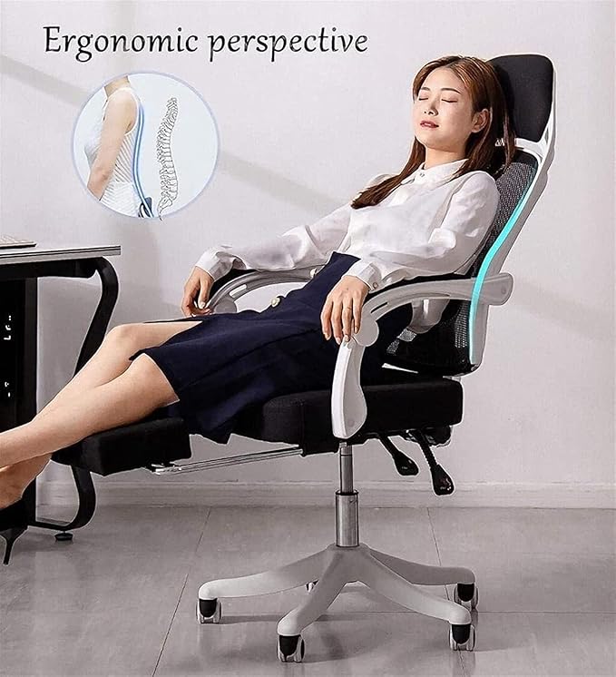 Office Work Chair Chair Office Chair Mesh Swivel Chair Computer Chair Game Table and Chair Height Adjustable High Back Gaming Chair (Color:Default)