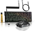 ATTACK SHARK X11 &amp X68 PRO HE Wireless Gaming ComboRapid Trigger Hall Effect Magnetic Switch 8K KeyboardUltra-Light 22K DPI PAW3311 Optical Sensor MouseRGB Backlit Tri-Mode with Coiled Cable-Bl