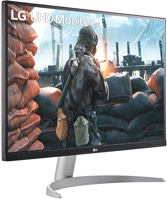 LG 27UP600-W 27 4K UHD IPS Monitor DCI-P3 95% 5ms (GTG) HDMI VESA DisplayHDR 400 AMD FreeSync Black Stabilizer OnScreen Control Reader Mode White