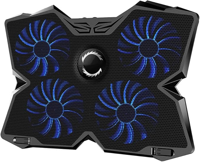 Laptop Cooler Cooling Pad Notebook Gaming Stand with Four Fan and 2 Port for 14-17inch