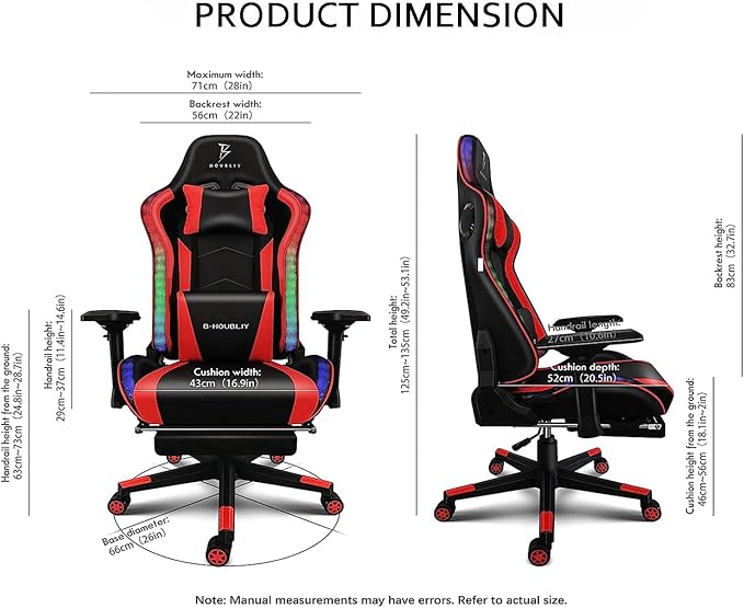 TBQATNTS Massage Computer Gaming Chair with Bluetooth Speakers 90-180° Adjustable Backrest Gaming Chair with LED Lights Footrest 4D Armrest Video Gaming Chair for GiftPink