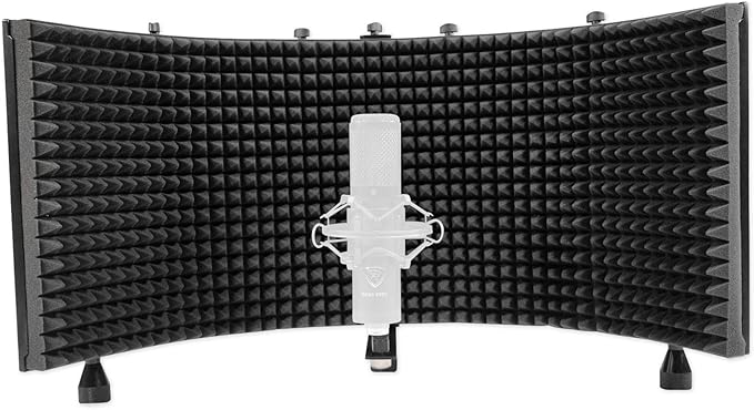 Audiosavings Se Electronics RN17 Bundle: Microphone Omni Directional Capsule ROCKSHIELD 3 Large Recording Vocal Shield with Dampening Foam 2-Items