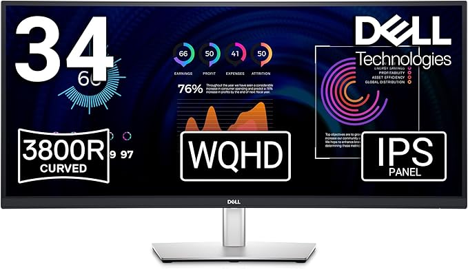 Dell 34 Curved USB-C Hub Monitor P3424WE - 86.5cm (34) W128484751 (P3424WE - 86.5cm (34))
