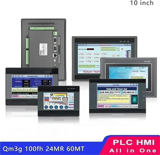4.3 7 10 inch HMI All in One QM3G 43FH 70FH 100FH Compatible FX3G FX3U FX3S Support GX Developer GX Works2(QM3G-70FH-44MRT)