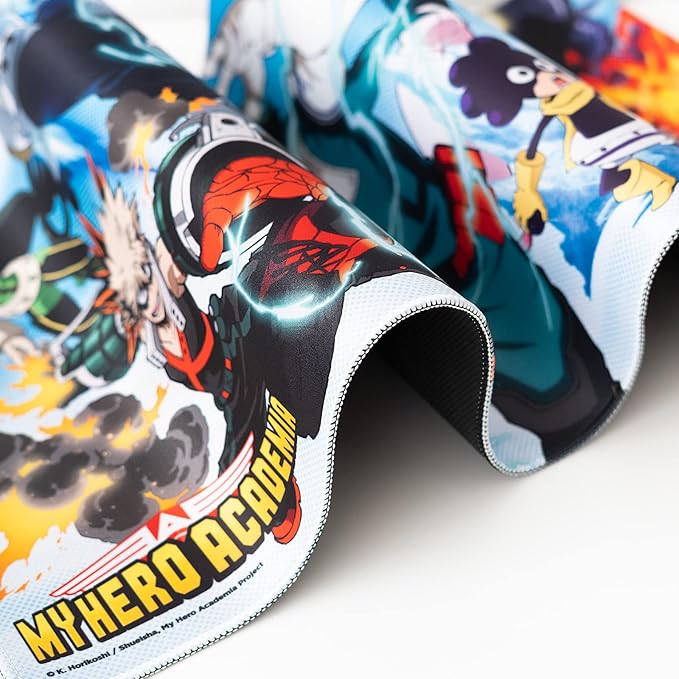Erik Official My Hero Academia XXL Mouse Mat - Desk Pad - 31.5 x 13.78 Non-Slip Rubber Base Mouse Pad Gaming Mouse Pad Keyboard Mouse Mat - My Hero Academia Manga