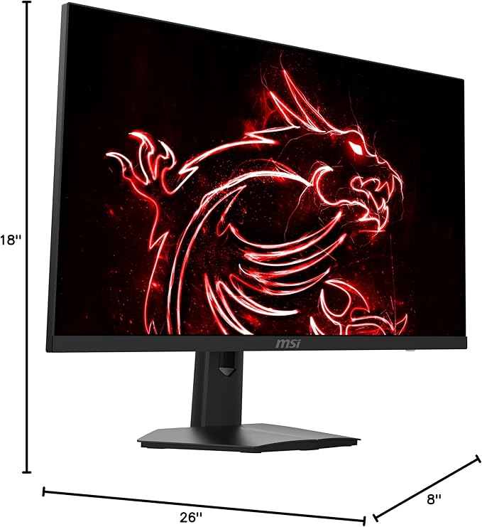 msi G274 27 Gaming Monitor 1920 x 1080 (FHD) IPS 1ms 170Hz G-SYNC Compatible HDMI Displayport Tilt