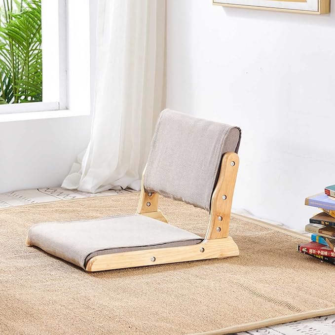 BTZHY Floor Chair Portable Floor Chair Foldable Meditation Floor Chair Living Room Chair Floor Chair Japanese Legless Tatami Chair Sitting Room Meditation Floor Chair