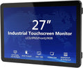 27 Inch Industrial Touchscreen Monitor10-Point Capacitive Touch IP65 LCD Display 16:9with VESA HDMI/VGA/DVI/USB/Audiofor Medical &amp Industrial &amp Kiosks POS.1920 * 1080