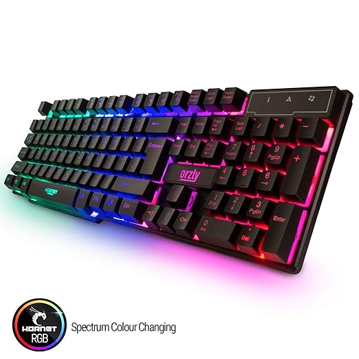 Gaming Keyboard and Mouse and Mouse pad and Gaming Headset Wired LED RGB Backlight Bundle for PC Gamers and Xbox and PS4 Users - 4 in 1 Edition Hornet RX-250