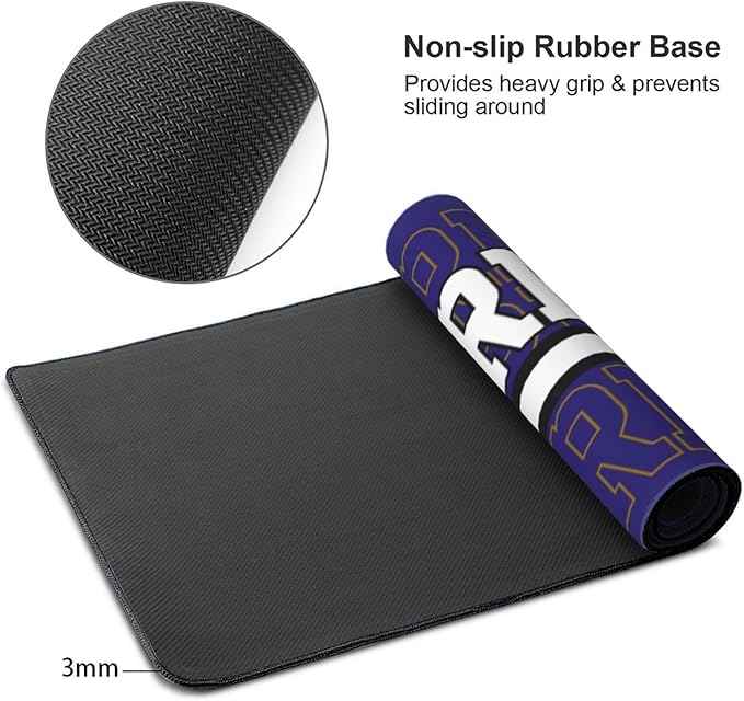 ANTKING Baltimore Mouse Pad Custom Name and Number Desk Pad for Men Women Youth Gifts