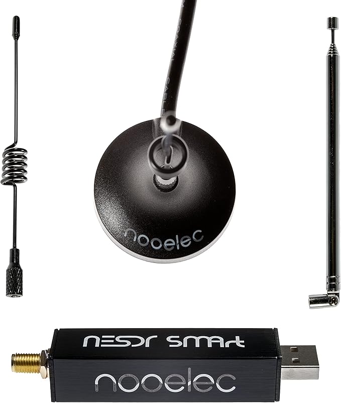Nooelec NESDR Smart HF Bundle: 100kHz-1.7GHz Software Defined Radio Set for HF/UHF/VHF Including RTL-SDR Assembled Ham It Up Upconverter Balun Adapters