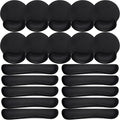 20 Pcs Keyboard Wrist Rest &amp Mouse Pad Set with Wrist Support Black