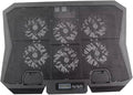 Laptop Cooling Pad 15.6 Inch with 6 Fans Quiet Adjustable Speed Laptop Cooler Stand with Blue LED Light Portable Cooling Fan Base for Gaming and Office Use