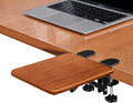 Ergonomic Desk Extender Tray 8.2x7.6 Table Mount Arm Wrist Rest Shelf 90° Foldable Elbow Support Clamp on Computer Arm Rest for Desk Office &amp Home Use Wood