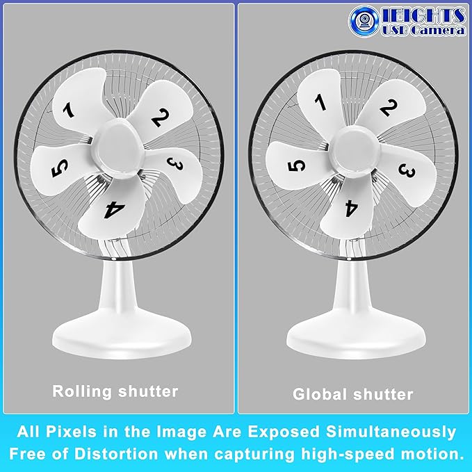 Global Shutter USB Camera Manual Focus Webcam High Speed 5mp@50fps 1440P@60fps Industrial Video Camera with Zoom Lens 2.8-12mm CS Mount Variable Focus Close-up PC Camera UVC Web Camera for Computer