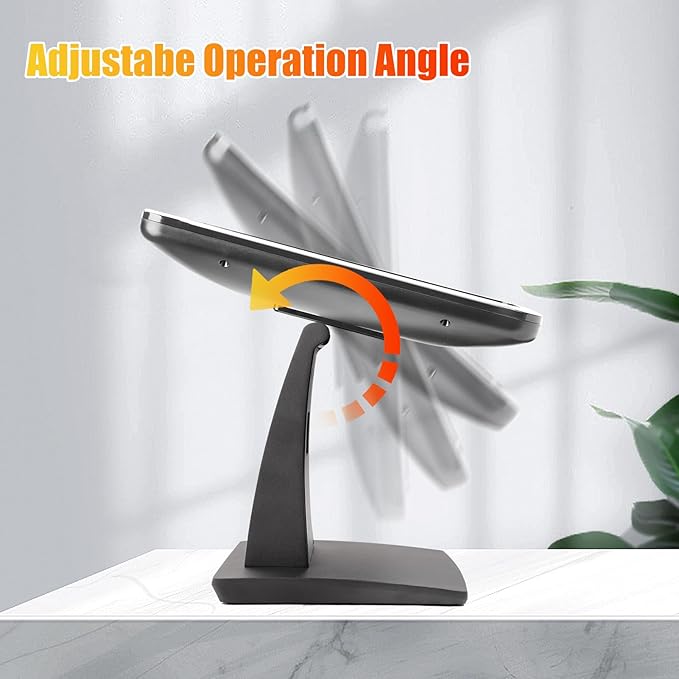 ANGEL POS Commercial Grade 17.3 Inch 1920 x 1080 FHD Touchscreen POS Monitor 10 Points Touch HDMI VGA Waterproof Dustproof Screen Indusitrial Office Retail Gym Warehouse
