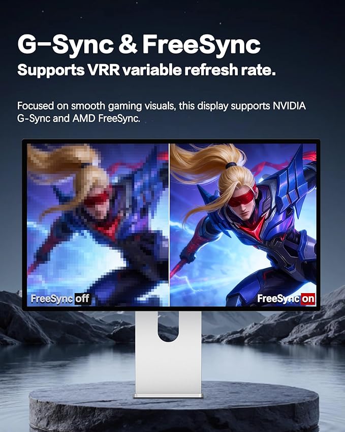 P32K 32 inch FHD (3840 x 2160) 4K 144HZ Gaming Monitor IPS Black Panel 1.07 Billion Colors 99% sRGB 5msHDR10G-Sync FreeSyncHDMIDPVESA178° Viewing Angle (Minimalist - Without Stand)