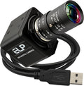 1080P USB Camera with Microphone Manual Zoom 5-50mm Webcam Variable Focus PC Camera H.264 Mini UVC USB2.0 USB with Camera for Computer Audio Video Close-up Camera Zoomable Web Camera