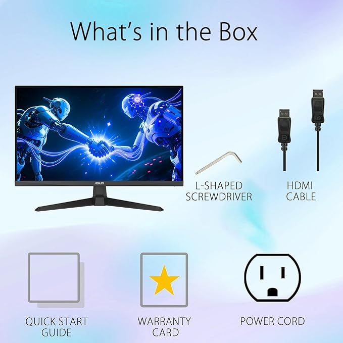 ASUS TUF Gaming 27 FHD Monitor 180Hz 1ms Fast IPS Extreme Low Motion Blur Sync FreeSync Premium G-SYNC Compatible Variable Overdrive DisplayPort &amp 2 x HDMI Tilt Adjustment VESA Black