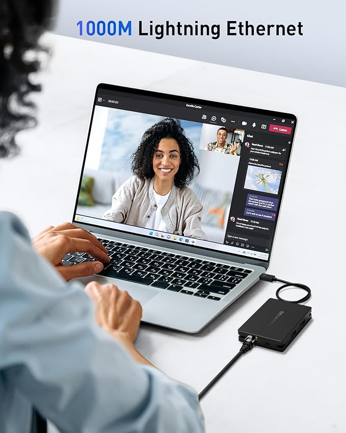Cable Matters 8-in-1 Portable 40Gbps USB4 Hub (USB 4 Dock) Dual DisplayPort 4K@60Hz Single DP 4K@240Hz/8K@60Hz 100W PD Gigabit Ethernet Limited macOS Display Support Thunderbolt 4 Compatible