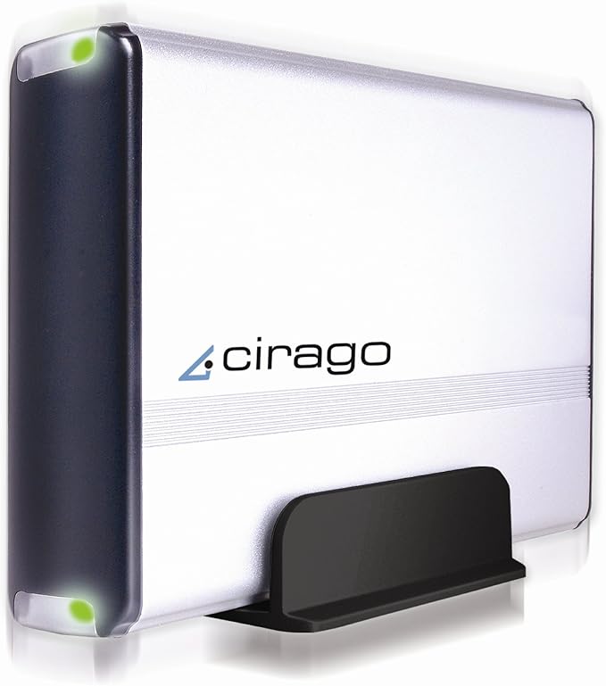 Cirago 640 GB USB 2.0 Portable External Hard Drive CST4640 (Silver)
