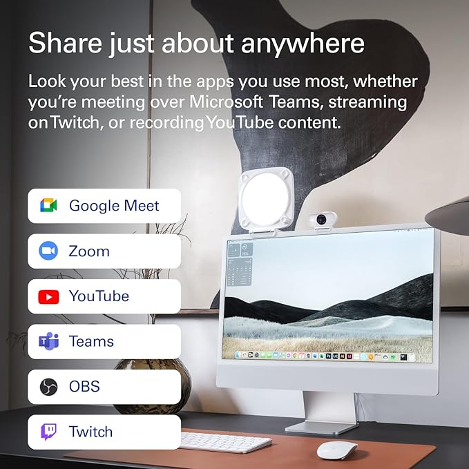 Elgato Neo Video-Lighting Bundle - Facecam Neo Full HD Webcam (Light Correction) Key Light Neo (Onboard Controls) - Video Calls Recording - Zoom Teams - Plug &amp Play on PC/Mac/Laptop/Ipad