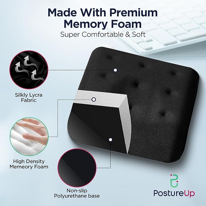 WavePads by PostureUp – Original Two Pack Adjustable Wrist Rests for Laptop and Keyboard Ergonomic Memory Foam Laptop Wrist Pads for Wrist Pain &amp Carpal Tunnel Wrist Support Pads (RoyalBlue)