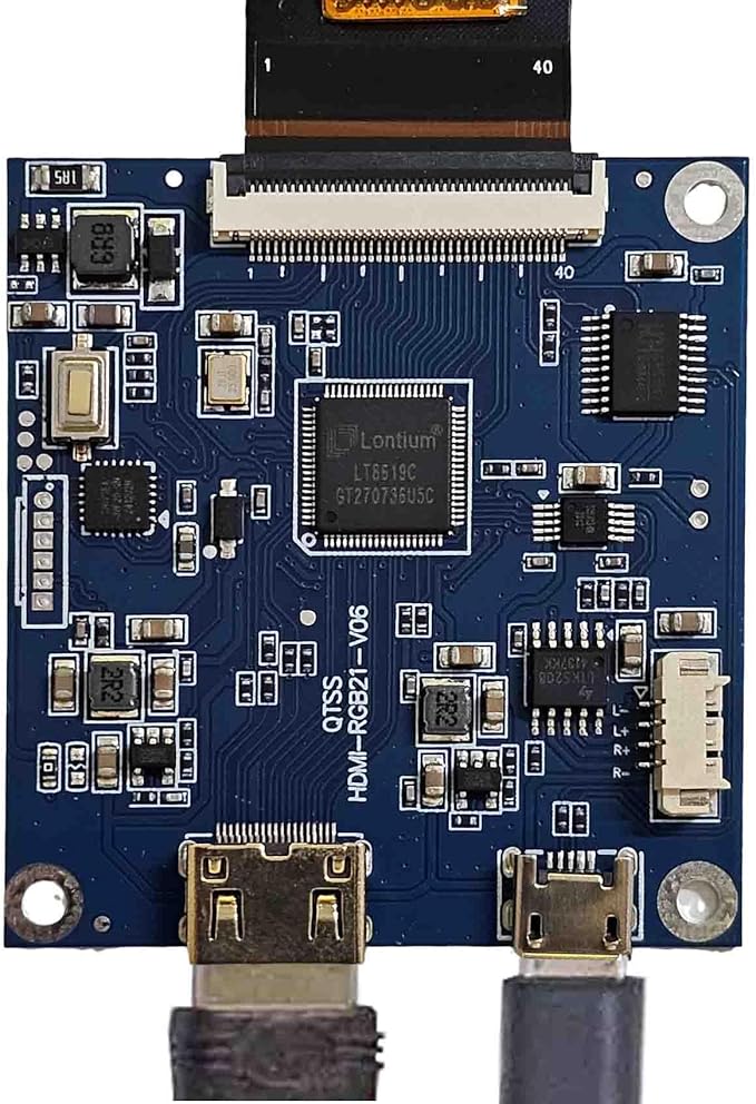2.8 inch 480X480 IPS MIPI 330nit Circle LCD Touch Screen and 40 pins Controller Board